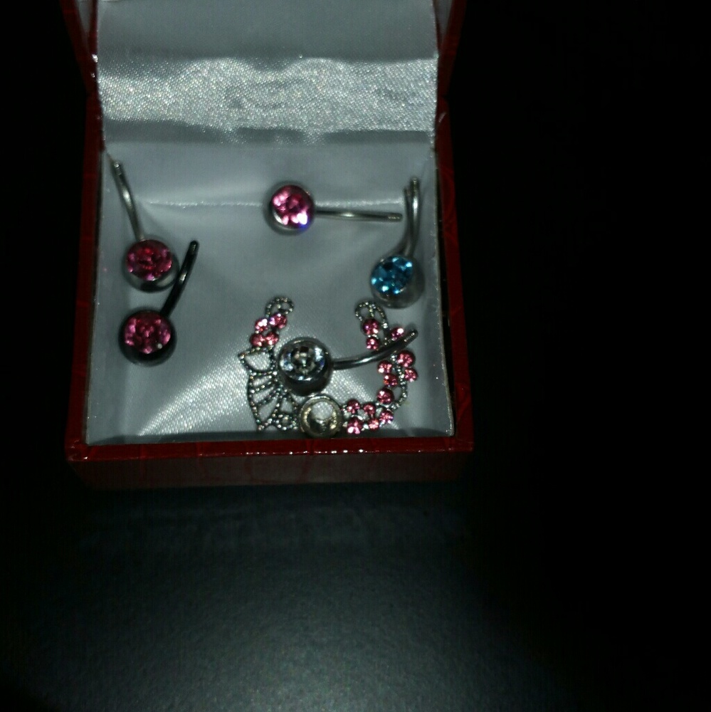 Assorted belly button rings/no balls